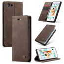 CaseMe-013 Multifunctional Retro Frosted Horizontal Flip Leather Case for iPhone 6 / 6s, with Card Slot & Holder & Wallet(Coffee)