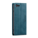 CaseMe-013 Multifunctional Retro Frosted Horizontal Flip Leather Case for iPhone 6 / 6s, with Card Slot & Holder & Wallet(Blue)