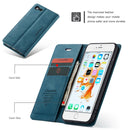CaseMe-013 Multifunctional Retro Frosted Horizontal Flip Leather Case for iPhone 6 / 6s, with Card Slot & Holder & Wallet(Blue)