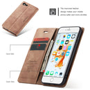 CaseMe-013 Multifunctional Retro Frosted Horizontal Flip Leather Case for iPhone 6 / 6s, with Card Slot & Holder & Wallet(Brown)