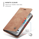 CaseMe-013 Multifunctional Retro Frosted Horizontal Flip Leather Case for iPhone 6 / 6s, with Card Slot & Holder & Wallet(Brown)