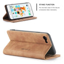 CaseMe-013 Multifunctional Retro Frosted Horizontal Flip Leather Case for iPhone 6 / 6s, with Card Slot & Holder & Wallet(Brown)