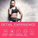 Minimalist Stylish Style Multifunctional Outdoor Sports Running Hiking Riding Travelling Belt Sweatproof Waterproof Diving Material Waist Bag Protective Case for 6 inch Phone with Card Pocket & Earpho ... Sturdy Buckle & Night Visible Reflect Light(Black)