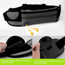 Minimalist Stylish Style Multifunctional Outdoor Sports Running Hiking Riding Travelling Belt Sweatproof Waterproof Diving Material Waist Bag Protective Case for 6 inch Phone with Card Pocket & Earpho ... Sturdy Buckle & Night Visible Reflect Light(Black)
