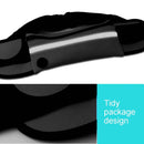 Minimalist Stylish Style Multifunctional Outdoor Sports Running Hiking Riding Travelling Belt Sweatproof Waterproof Diving Material Waist Bag Protective Case for 6 inch Phone with Card Pocket & Earpho ... Sturdy Buckle & Night Visible Reflect Light(Black)