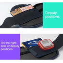 Minimalist Stylish Style Multifunctional Outdoor Sports Running Hiking Riding Travelling Belt Sweatproof Waterproof Diving Material Waist Bag Protective Case for 6 inch Phone with Card Pocket & Earpho ... Sturdy Buckle & Night Visible Reflect Light(Black)