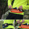 Minimalist Stylish Style Multifunctional Outdoor Sports Running Hiking Riding Travelling Belt Sweatproof Waterproof Diving Material Waist Bag Protective Case for 6 inch Phone with Card Pocket & Earpho ... turdy Buckle & Night Visible Reflect Light(Orange)