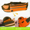 Minimalist Stylish Style Multifunctional Outdoor Sports Running Hiking Riding Travelling Belt Sweatproof Waterproof Diving Material Waist Bag Protective Case for 6 inch Phone with Card Pocket & Earpho ... turdy Buckle & Night Visible Reflect Light(Orange)