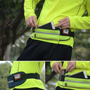 Minimalist Stylish Style Multifunctional Outdoor Sports Running Hiking Riding Travelling Belt Sweatproof Waterproof Diving Material Waist Bag Protective Case for 6 inch Phone with Card Pocket & Earpho ... Sturdy Buckle & Night Visible Reflect Light(Green)