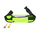 Minimalist Stylish Style Multifunctional Outdoor Sports Running Hiking Riding Travelling Belt Sweatproof Waterproof Diving Material Waist Bag Protective Case for 6 inch Phone with Card Pocket & Earpho ... Sturdy Buckle & Night Visible Reflect Light(Green)