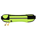 Minimalist Stylish Style Multifunctional Outdoor Sports Running Hiking Riding Travelling Belt Sweatproof Waterproof Diving Material Waist Bag Protective Case for 6 inch Phone with Card Pocket & Earpho ... Sturdy Buckle & Night Visible Reflect Light(Green)