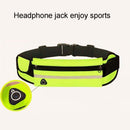 Minimalist Stylish Style Multifunctional Outdoor Sports Running Hiking Riding Travelling Belt Sweatproof Waterproof Diving Material Waist Bag Protective Case for 6 inch Phone with Card Pocket & Earpho ... Sturdy Buckle & Night Visible Reflect Light(Green)