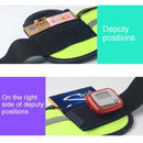 Minimalist Stylish Style Multifunctional Outdoor Sports Running Hiking Riding Travelling Belt Sweatproof Waterproof Diving Material Waist Bag Protective Case for 6 inch Phone with Card Pocket & Earpho ... Sturdy Buckle & Night Visible Reflect Light(Green)