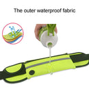 Minimalist Stylish Style Multifunctional Outdoor Sports Running Hiking Riding Travelling Belt Sweatproof Waterproof Diving Material Waist Bag Protective Case for 6 inch Phone with Card Pocket & Earpho ... Sturdy Buckle & Night Visible Reflect Light(Green)