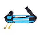 Minimalist Stylish Style Multifunctional Outdoor Sports Running Hiking Riding Travelling Belt Sweatproof Waterproof Diving Material Waist Bag Protective Case for 6 inch Phone with Card Pocket & Earpho ... Sturdy Buckle & Night Visible Reflect Light(Blue)