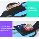 Minimalist Stylish Style Multifunctional Outdoor Sports Running Hiking Riding Travelling Belt Sweatproof Waterproof Diving Material Waist Bag Protective Case for 6 inch Phone with Card Pocket & Earpho ... Sturdy Buckle & Night Visible Reflect Light(Blue)