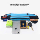 Minimalist Stylish Style Multifunctional Outdoor Sports Running Hiking Riding Travelling Belt Sweatproof Waterproof Diving Material Waist Bag Protective Case for 6 inch Phone with Card Pocket & Earpho ... Sturdy Buckle & Night Visible Reflect Light(Blue)