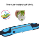 Minimalist Stylish Style Multifunctional Outdoor Sports Running Hiking Riding Travelling Belt Sweatproof Waterproof Diving Material Waist Bag Protective Case for 6 inch Phone with Card Pocket & Earpho ... Sturdy Buckle & Night Visible Reflect Light(Blue)