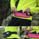 Minimalist Stylish Style Multifunctional Outdoor Sports Running Hiking Riding Travelling Belt Sweatproof Waterproof Diving Material Waist Bag Protective Case for 6 inch Phone with Card Pocket & Earpho ... urdy Buckle & Night Visible Reflect Light(Magenta)