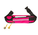 Minimalist Stylish Style Multifunctional Outdoor Sports Running Hiking Riding Travelling Belt Sweatproof Waterproof Diving Material Waist Bag Protective Case for 6 inch Phone with Card Pocket & Earpho ... urdy Buckle & Night Visible Reflect Light(Magenta)
