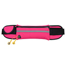 Minimalist Stylish Style Multifunctional Outdoor Sports Running Hiking Riding Travelling Belt Sweatproof Waterproof Diving Material Waist Bag Protective Case for 6 inch Phone with Card Pocket & Earpho ... urdy Buckle & Night Visible Reflect Light(Magenta)