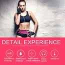 Minimalist Stylish Style Multifunctional Outdoor Sports Running Hiking Riding Travelling Belt Sweatproof Waterproof Diving Material Waist Bag Protective Case for 6 inch Phone with Card Pocket & Earpho ... urdy Buckle & Night Visible Reflect Light(Magenta)