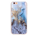 For iPhone 6 & 6s Blue Marble Pattern Soft TPU Protective Case