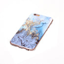 For iPhone 6 & 6s Blue Marble Pattern Soft TPU Protective Case