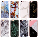 For iPhone 6 & 6s Blue Marble Pattern Soft TPU Protective Case
