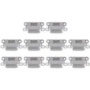 10 PCS Charging Port Connector for iPhone 6 / 6S(Grey)