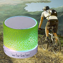 A9 Mini Portable Glare Crack Bluetooth Stereo Speaker with LED Light, Built-in MIC, Support Hands-free Calls & TF Card(Blue)