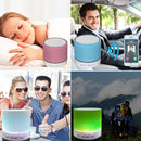 A9 Mini Portable Glare Crack Bluetooth Stereo Speaker with LED Light, Built-in MIC, Support Hands-free Calls & TF Card(Blue)