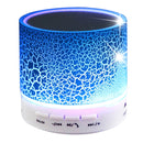 A9 Mini Portable Glare Crack Bluetooth Stereo Speaker with LED Light, Built-in MIC, Support Hands-free Calls & TF Card(Blue)