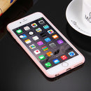 For iPhone 6 & 6s Solid Color TPU Protective Case Without Round Hole(Pink)