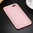 For iPhone 6 & 6s Solid Color TPU Protective Case Without Round Hole(Pink)