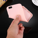 For iPhone 6 & 6s Solid Color TPU Protective Case Without Round Hole(Pink)