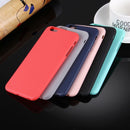 For iPhone 6 & 6s Solid Color TPU Protective Case Without Round Hole(Pink)
