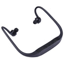 506 Life Waterproof Sweatproof Stereo Wireless Sports Earbud Earphone In-ear Headphone Headset with Micro SD Card Slot, For Smart Phones & iPad & Laptop & Notebook & MP3 or Other Audio Devices, Maximum SD Card Storage: 8GB(Black)