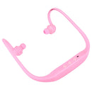 506 Life Waterproof Sweatproof Stereo Wireless Sports Earbud Earphone In-ear Headphone Headset with Micro SD Card Slot, For Smart Phones & iPad & Laptop & Notebook & MP3 or Other Audio Devices, Maximum SD Card Storage: 8GB(Pink)