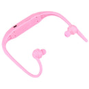 506 Life Waterproof Sweatproof Stereo Wireless Sports Earbud Earphone In-ear Headphone Headset with Micro SD Card Slot, For Smart Phones & iPad & Laptop & Notebook & MP3 or Other Audio Devices, Maximum SD Card Storage: 8GB(Pink)