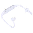 506 Life Waterproof Sweatproof Stereo Wireless Sports Earbud Earphone In-ear Headphone Headset with Micro SD Card Slot, For Smart Phones & iPad & Laptop & Notebook & MP3 or Other Audio Devices, Maximum SD Card Storage: 8GB(White)