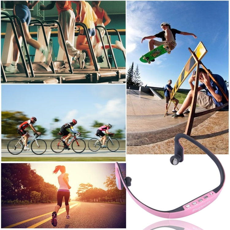 BS15 Life Waterproof Sweatproof Stereo Wireless Sports Bluetooth Earbud Earphone In-ear Headphone Headset, For Smart Phones & iPad & Laptop & Notebook & MP3 or Other Bluetooth Audio Devices(Pink)