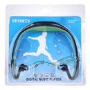 SH-W1FM Life Waterproof Sweatproof Stereo Wireless Sports Earbud Earphone In-ear Headphone Headset with Micro SD Card, For Smart Phones & iPad & Laptop & Notebook & MP3 or Other Audio Devices, Maximum SD Card Storage: 8GB(Green)