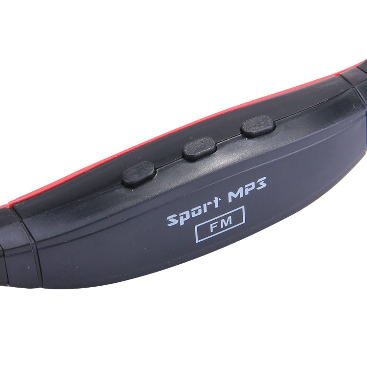 SH-W1FM Life Waterproof Sweatproof Stereo Wireless Sports Earbud Earphone In-ear Headphone Headset with Micro SD Card, For Smart Phones & iPad & Laptop & Notebook & MP3 or Other Audio Devices, Maximum SD Card Storage: 8GB(Red)