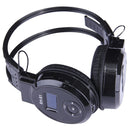 SH-S1 Folding Stereo HiFi Wireless Sports Headphone Headset with LCD Screen to Display Track Information & SD / TF Card, For Smart Phones & iPad & Laptop & Notebook & MP3 or Other Audio Devices(Black)