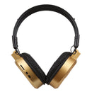 SH-S1 Folding Stereo HiFi Wireless Sports Headphone Headset with LCD Screen to Display Track Information & SD / TF Card, For Smart Phones & iPad & Laptop & Notebook & MP3 or Other Audio Devices(Gold)