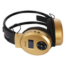 SH-S1 Folding Stereo HiFi Wireless Sports Headphone Headset with LCD Screen to Display Track Information & SD / TF Card, For Smart Phones & iPad & Laptop & Notebook & MP3 or Other Audio Devices(Gold)