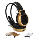 SH-S1 Folding Stereo HiFi Wireless Sports Headphone Headset with LCD Screen to Display Track Information & SD / TF Card, For Smart Phones & iPad & Laptop & Notebook & MP3 or Other Audio Devices(Gold)