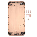 5 in 1 Full Assembly Metal Housing Cover with Appearance Imitation of iX for iPhone 6, Including Back Cover & Card Tray & Volume Control Key & Power Button & Mute Switch Vibrator Key, No Headphone Jack (Gold+White)