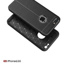 For iPhone 6 & 6s Litchi Texture TPU Protective Back Cover Case (Black)